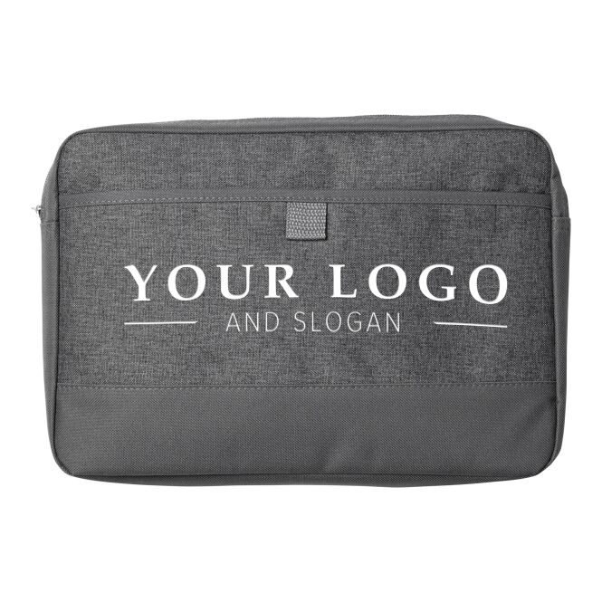 Werbeartikel Ipad-Tasche Barcelona mit Logodruck – Grau – schützendes Tablet-Case für Unternehmen