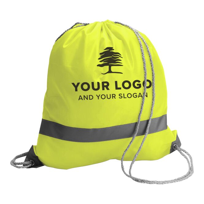 Giveaway Turnbeutel Emergency – orange – mit Logo bedruckt 36x41cm praktischer Sportbeutel für Festivals & Events