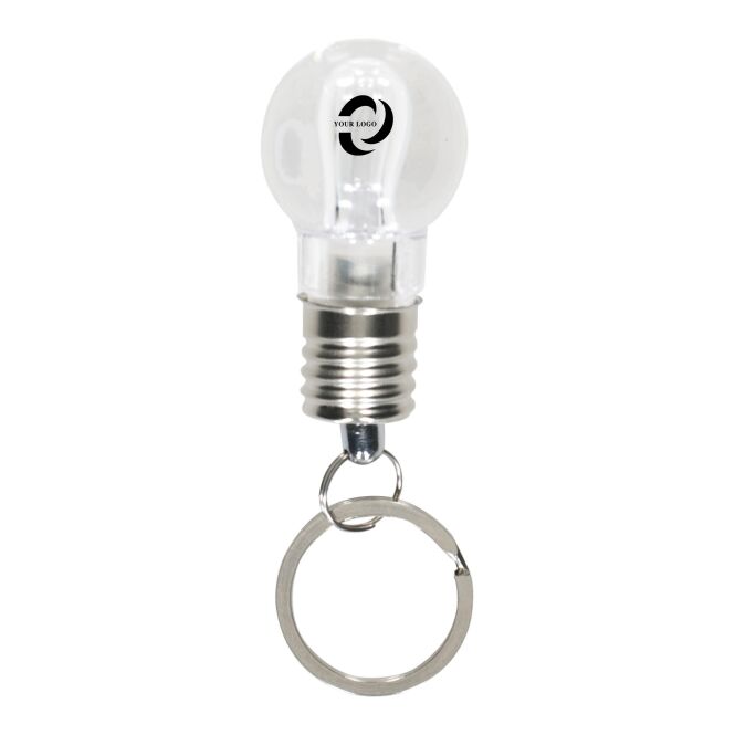 Werbeartikel Schlüsselanhänger Magic Light mit Logodruck – Silber – praktisches Accessoire für Firmen und Messen