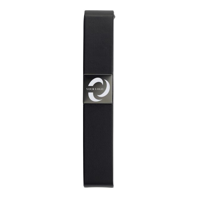 Werbemittel Etui Blackline aus PU mit Gravur – Schwarz – elegantes Schreibgerät Etui für Firmen und Bürobedarf