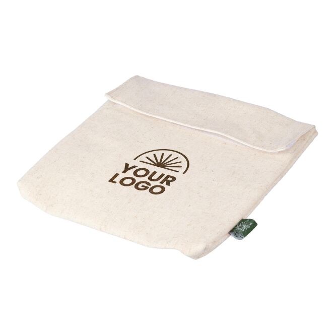 Werbeartikel Kühltasche Siegfried mit Logodruck – Beige – nachhaltige Isoliertasche für Firmenevents und Büro