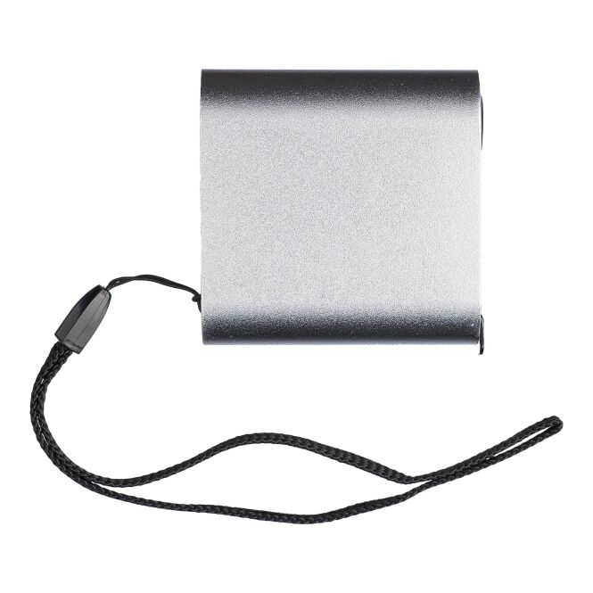 Werbeartikel Maßband Frances – silber – mit Werbedruck 3 Meter mit Druckknopf für flexibles Rollmaßband auf Baustellen