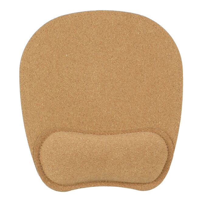 Werbemittel Mauspad Edwin mit Gravur – Braun – ergonomische Schreibunterlage für Büro und Arbeitsplatz