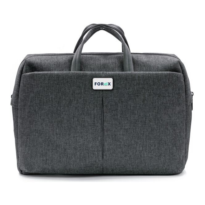 Mitarbeitergeschenk Metro Laptoptasche mit Logodruck – aus recyceltem rPET – Grau – funktionale Arbeitstasche für Business und Büro