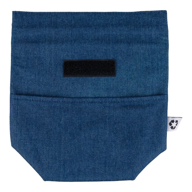 Werbeartikel Kühltasche Mira mit Logodruck – 27x10x31 cm – Blau – nachhaltige Kühltasche für Messen und Büro