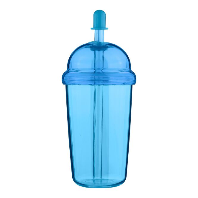 Werbeartikel Reisebecher Glow – hellblau – mit Logo bedruckt 500 ml nachhaltiger Mehrwegbecher für Events & Festivals