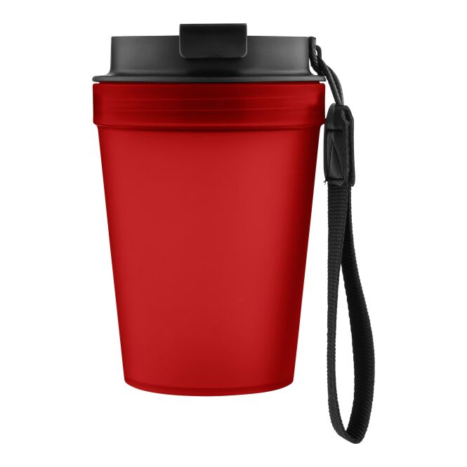 Werbeartikel Plastikbecher Lush – rot – mit Logo bedruckt 350 ml für Events & Festivals