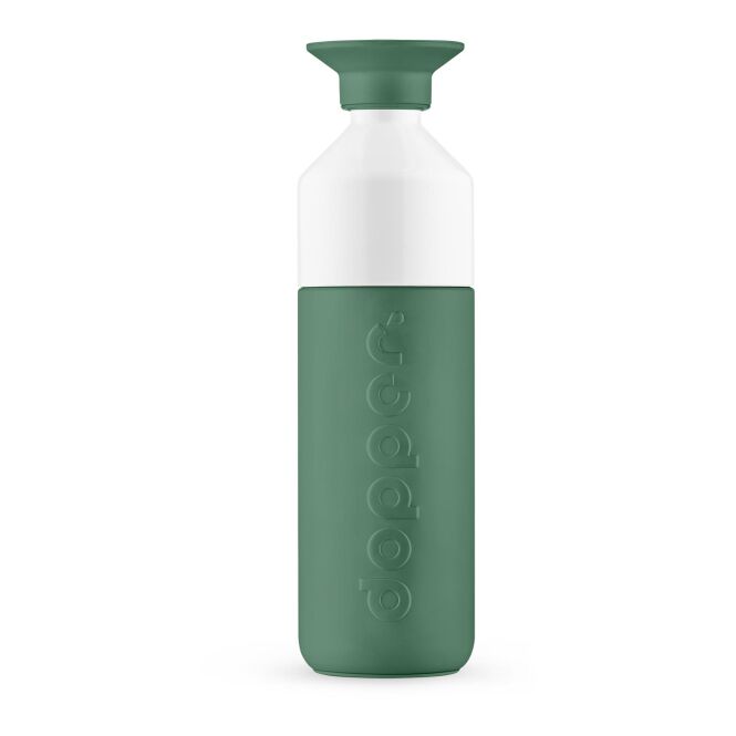 Premium-Werbegeschenk Dopper Insulated 580 ml mit Logodruck – Hellgrün – doppelwandig isolierte Trinkflasche für Firmen und Kunden
