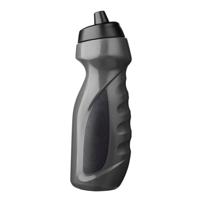 Werbeartikel Trinkflasche Gripo 700 ml mit Gravur – Schwarz – auslaufsichere Sportflasche für Sportvereine und Unternehmen