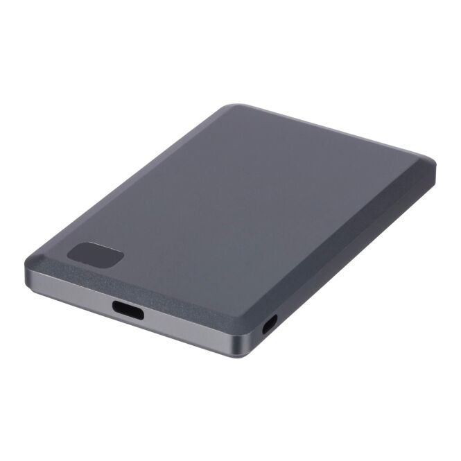 Firmengeschenk Powerbank BrandCharger Powerwave 2 – grau – mit Logo bedruckt 5.000 mAh 15W nachhaltig für das Mitarbeiter-Onboarding