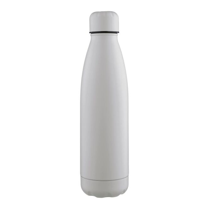 Werbemittel Trinkflasche Breeze mit Gravur – 700 ml Edelstahl – Grau – nachhaltiger Trinkbehälter für Büro und Business