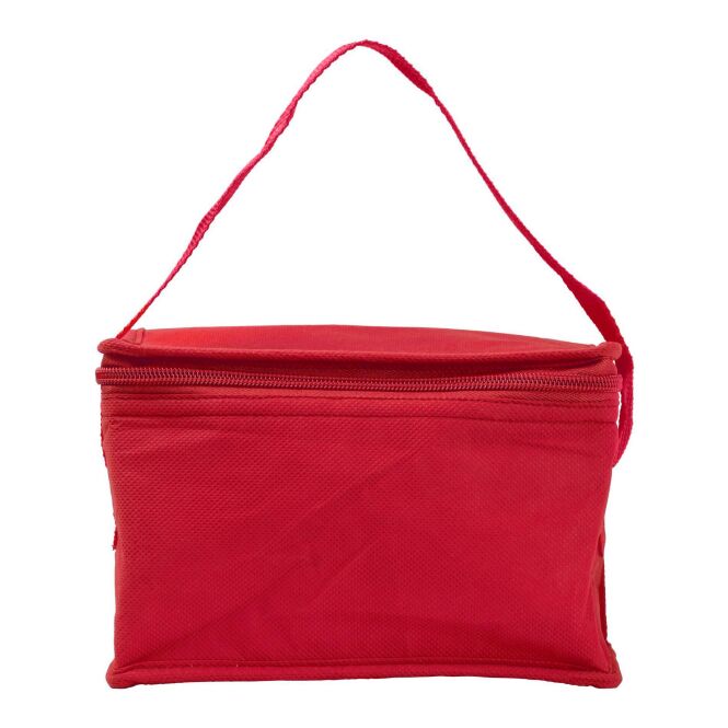 Werbeartikel Kühltasche Innsbruck mit Logodruck – Rot – isolierte Tasche für Geschäftsreisen und Bürobedarf
