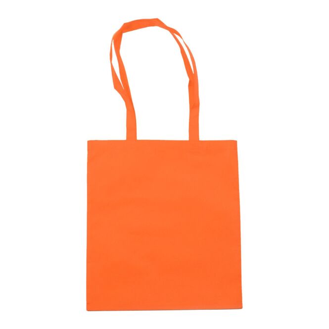 Werbeartikel Vlies-Einkaufstasche Berlin mit Logodruck – Orange – robuste Werbetasche für Messen und Events