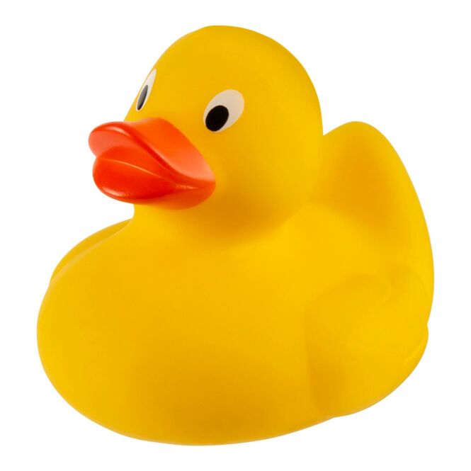 Werbeartikel Badeente Duck – gelb – mit Logo bedruckt als ideales Giveaway für Messen und Events