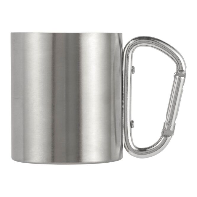 Firmengeschenk Kaffeebecher Carbine 185 ml – silber – mit Gravur für Outdoor-Events und Teamevents