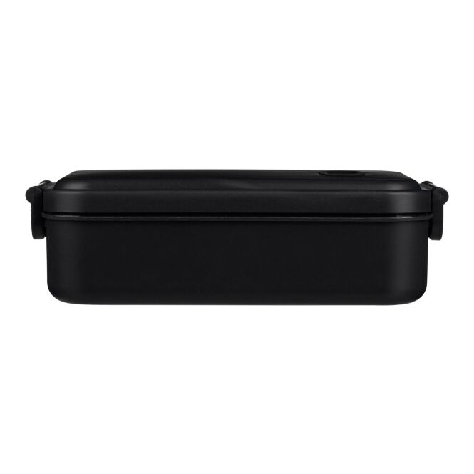 Werbeartikel Lunchbox Ondine mit Logodruck – Schwarz – 800 ml Brotdose für Büro und Mitarbeiter