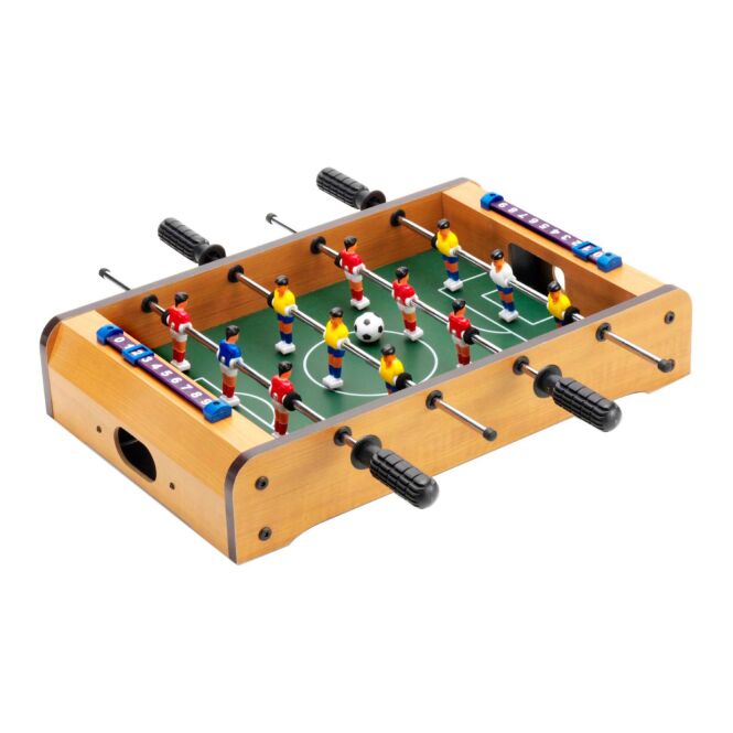 Firmengeschenk Tischkicker Winner mit Logodoming – Bunt – hochwertiger Spieltisch für Pausenräume und Events