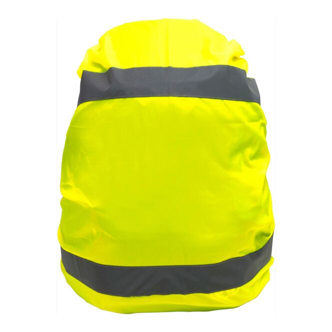 Werbeartikel Regenschutz Race mit Logodruck – Gelb – Sicherheitsüberzug für Rucksäcke bei Outdoor-Events und Firmenaktionen