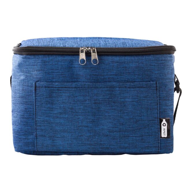 Werbeartikel Kühltasche Isabella mit Logodruck – Blau – Isolierte Tragetasche für Getränke und Verpflegung