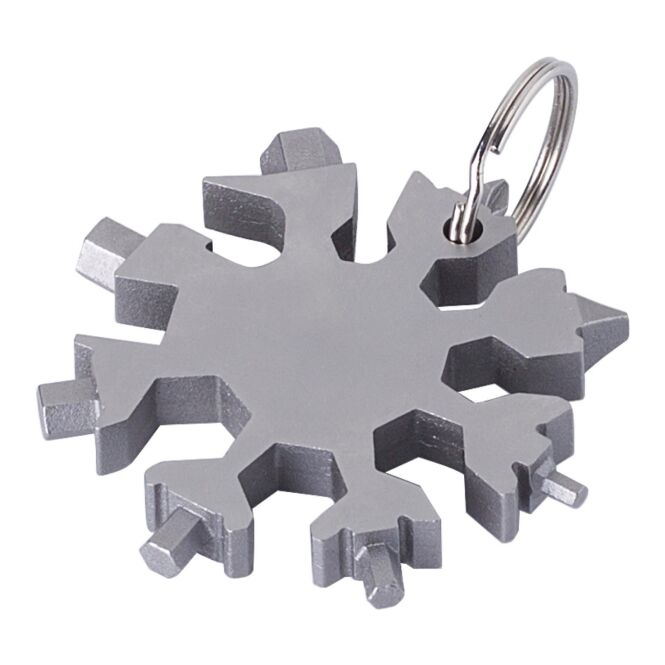 Werbeartikel Multitool Abel mit Lasergravur – Silber – praktisches 17-in-1 Werkzeug für Firmenkunden und Mitarbeiter