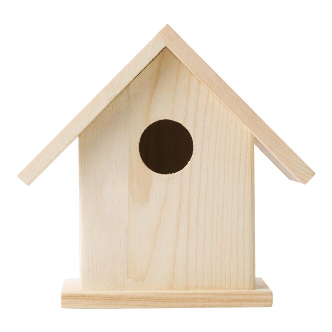 Werbeartikel Vogelhaus Colibri mit Logodruck – Braun – nachhaltige Niststation für Firmen und Naturliebhaber