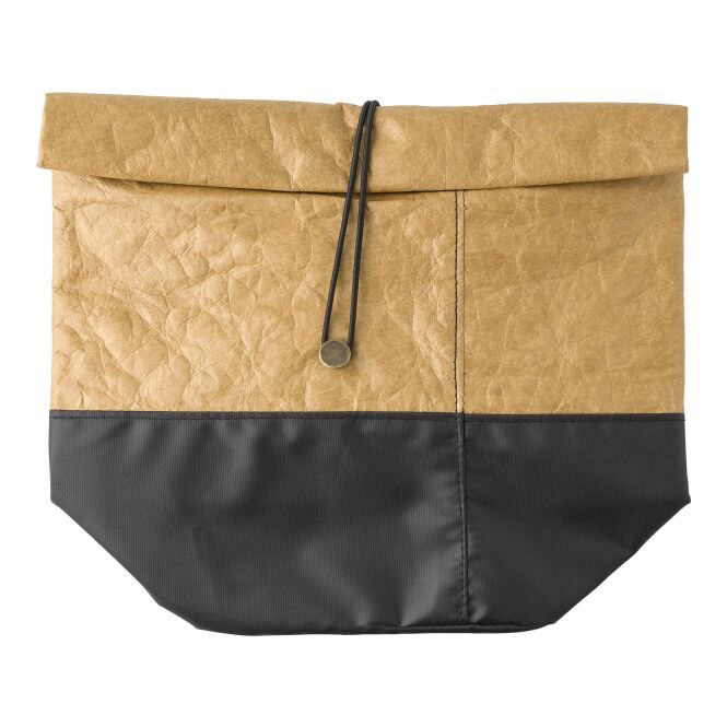 Firmengeschenk Kühltasche aus Tyvek mit Logodruck – Braun – isolierte Kühltasche für Veranstaltungen & Firmenbedarf