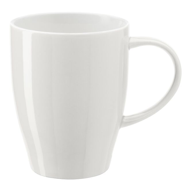 Werbeartikel Kaffeebecher Paris – gebrochenes weiß – mit Logodruck 300 ml für die Büroküche