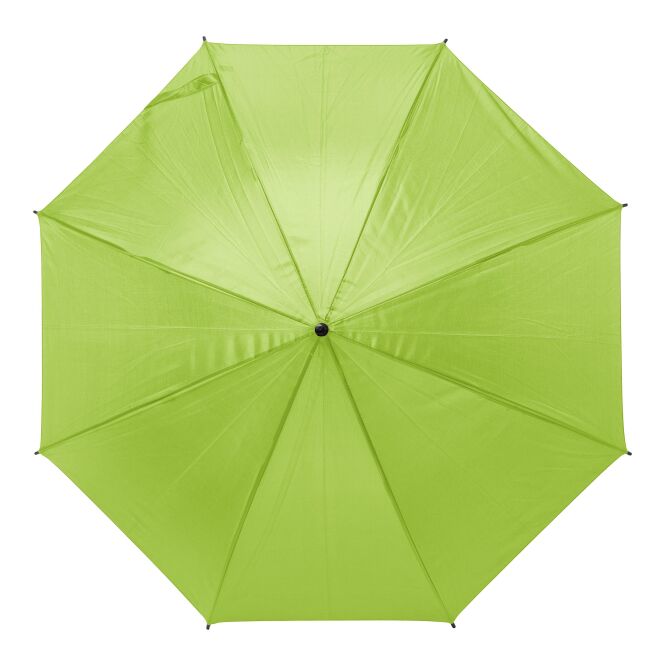 Werbeartikel Automatik-Regenschirm Harrie mit Logodruck – Limone – solider Regenschutz für Mitarbeiter und Firmen