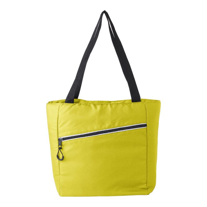 Werbeartikel Kühltasche Filipe mit Logodruck – PEVA-beschichtet – Gelb – isolierte Tasche für Veranstaltungen und Firmenausflüge