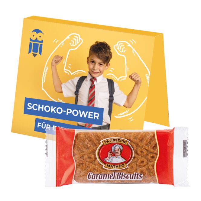 Werbeartikel Pâtisserie Mathéo Caramel Biscuits – mit karamellaroma – inkl. Werbeaufdruck für Messen und Events an potenzielle Kunden