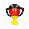 Aufblasbarer Pokal "Deutschland" Deutschland-Farben | 1-farbiger Tampondruck | links von Naht | Ø 70 mm