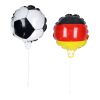 Luftballon, selbstaufblasend "Soccer" Deutschland, klein schwarz-rot-gold | ohne Werbeanbringung