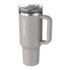 Stanley Quencher® ProTour 1180 ml Thermobecher aus recyceltem Edelstahl mit Flip Strohhalm  grau