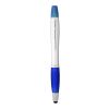 Nash Stylus Kugelschreiber und Marker silber mit farbigem Griff Priority | silber-royalblau | Digitaldruck | Schaft | 60 mm x 8 mm