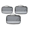Jet GRS recycelte Packwürfel – 3er-Set grau