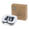 Baekdu kabelgebundenes Headset Typ-C mit Aufbewahrungsbox aus recyceltem Kunststoff Standard | schwarz | ohne Werbeanbringung | Nicht verfügbar | Nicht verfügbar