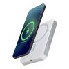 Avis 10.000 mAh RCS Powerbank aus recyceltem Aluminium mit Magnetfunktion Silber