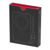 SMART 5000 mAh Powerbank aus recyceltem Kunststoff mit Magnetverschluss und Lanyard schwarz