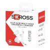 SKROSS® Klip Slim 65W Mehrfach-Ladegerät weiss
