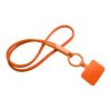 Tubyard Lanyard mit Telefonhalterung und Band aus recyceltem Kunststoff orange | ohne Werbeanbringung | Nicht verfügbar | Nicht verfügbar