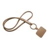 Tubyard Lanyard mit Telefonhalterung und Band aus recyceltem Kunststoff bronze | ohne Werbeanbringung | Nicht verfügbar | Nicht verfügbar