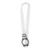 Lior RPET Sublimation Lanyard mit Silikonband weiss