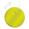 RFX™ Runder reflektierender PVC-Aufhänger neongelb | Nicht verfügbar | Digitaldruck | Vorderseite (unter der reflektierenden Schicht) | Ø 70 mm