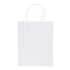Kraft Papiertüte aus 120 g/m² Kraftpapier mit gedrehten Tragegriffen – 18 x 9 x 23 cm weiß