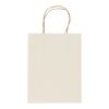 Landwirtschaftliche Altpapiertasche, 150 g/m², mit gedrehten Tragegriffen – 18 x 9 x 23 cm elfenbeinweiß