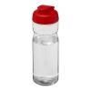 H2O Base® 650 ml Sportflasche mit Klappdeckel weiss-rot | ohne Werbeanbringung | Nicht verfügbar | Nicht verfügbar