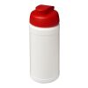 Baseline® Plus 500 ml Sportflasche mit Klappdeckel transparent-rot | ohne Werbeanbringung | Nicht verfügbar | Nicht verfügbar
