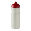 H2O Eco 650 ml Sportflasche mit Stülpdeckel elfenbeinweiß-rot | ohne Werbeanbringung | Nicht verfügbar | Nicht verfügbar