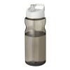 H2O Eco 650 ml Sportflasche mit Ausgussdeckel kohle-weiss | ohne Werbeanbringung | Nicht verfügbar | Nicht verfügbar