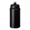 Baseline Recycelte Sportflasche, 500 ml Schwarz-Schwarz | ohne Werbeanbringung | Nicht verfügbar | Nicht verfügbar